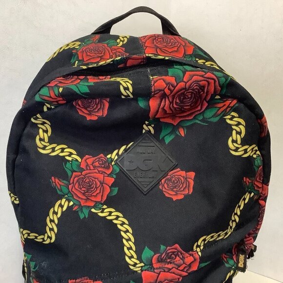 DGK All Day Everyday Backpack Roses Black Gold - Picture 2 of 10